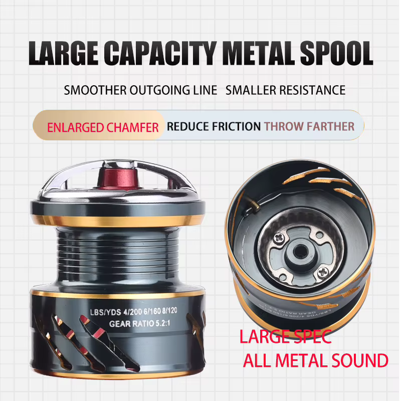 Carrete Spinning Lizard 2500 Ultraligero para Finesse y Lubina – Costa y Roca - imagen 4