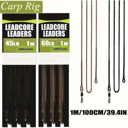 Leadcore para carpa con giratorios – Trenzado cambio rápido