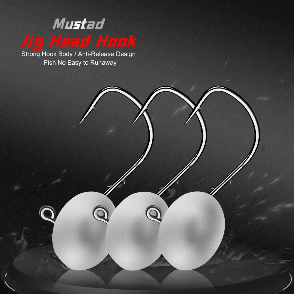 Anzuelos Jig Head de metal para vinilo en agua salada y carpa - imagen 3