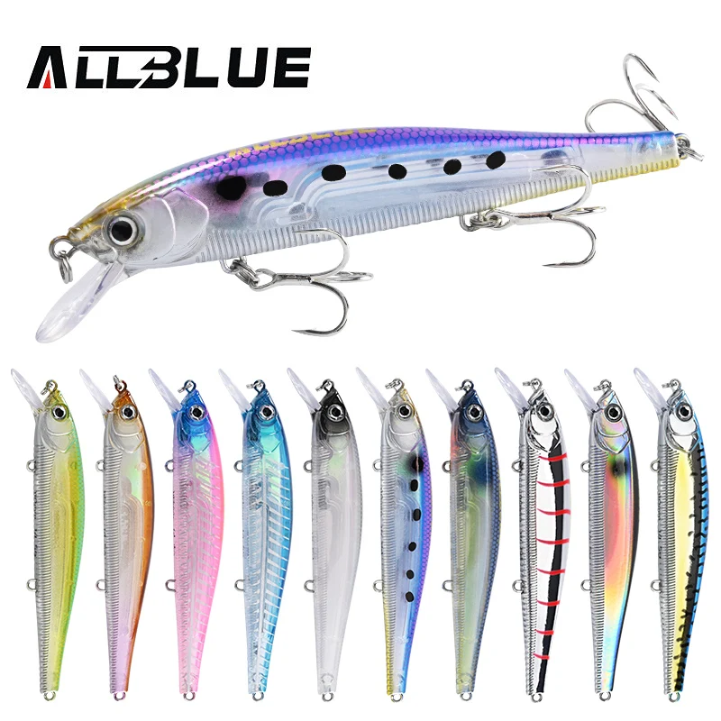 Señuelo ALLBLUE 3D Jerkbait Wobbler 110 mm para lubina y lucio - imagen 4
