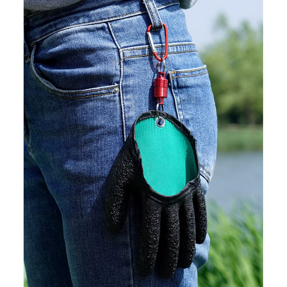 Guantes de látex antideslizantes con gancho magnético para pesca - imagen 4