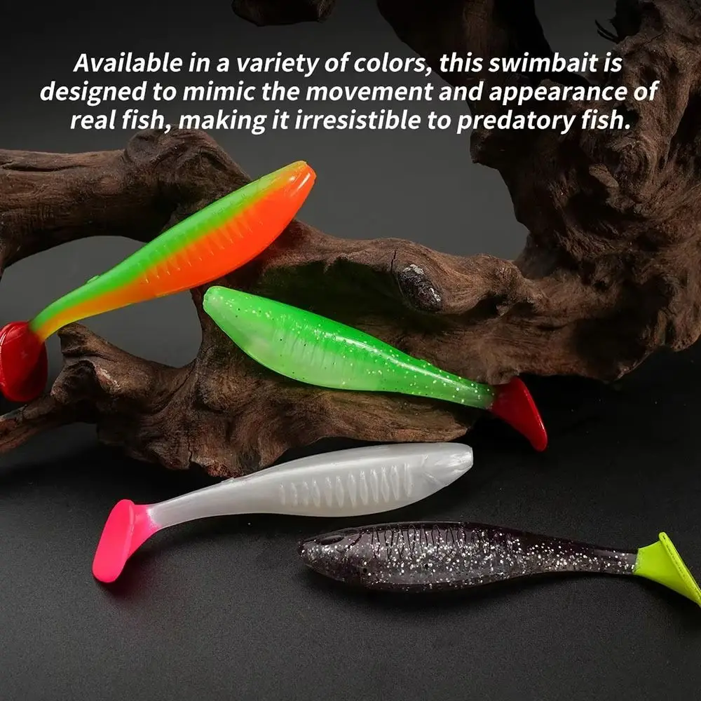 Swimbait cola en T 8cm 5g flotante TPR – Alta elasticidad - imagen 5