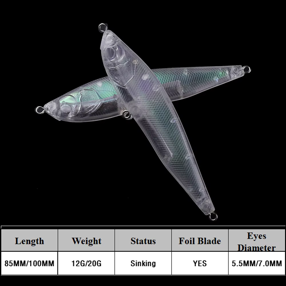 Chan'sHuang Sinkers Lápiz hundimiento – Holográfico para pesca - imagen 3
