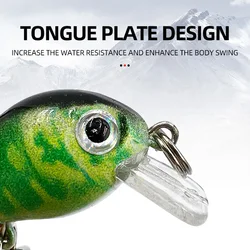 ShareShark Señuelo Micro Minnow con lengüeta larga y anzuelo simple
