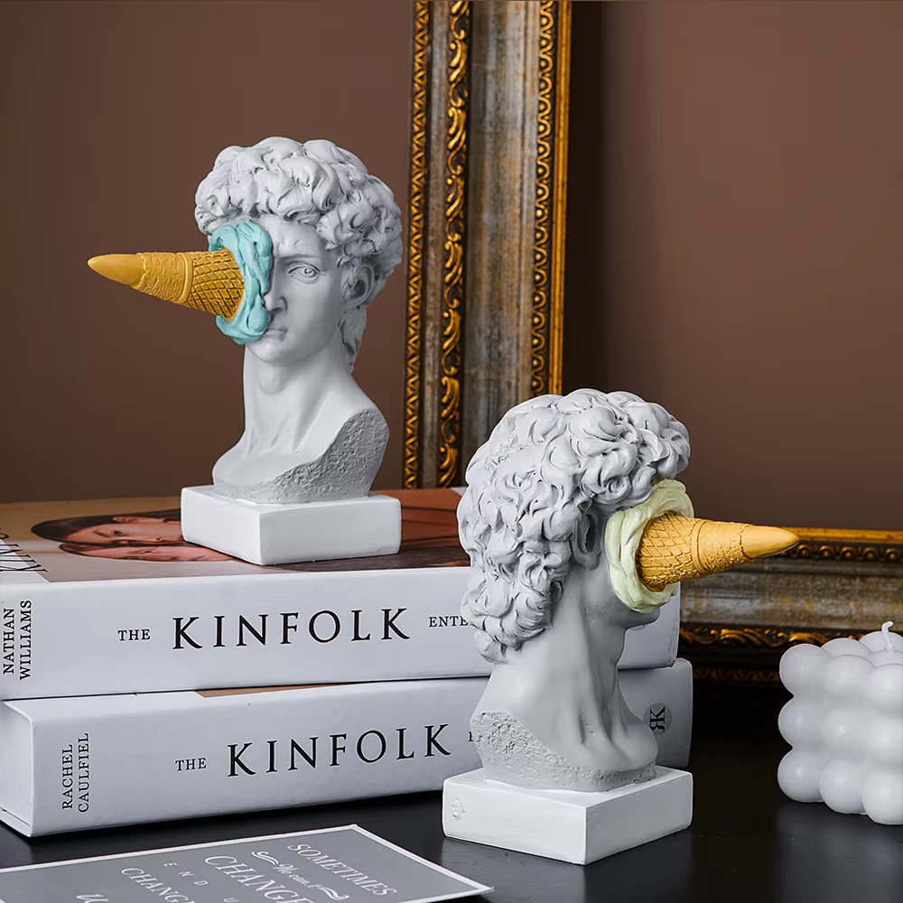 Figura nórdica moderna de David para escritorio y hogar pesca - imagen 4