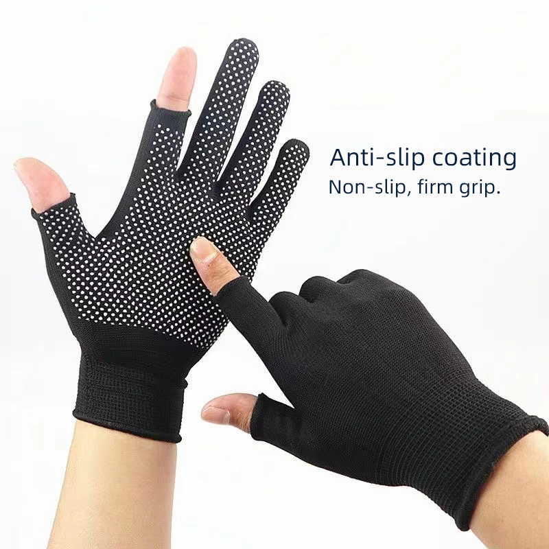 DNDYUJU Guantes de Pesca Antideslizantes Nailon Transpirables – Dos Dedos - imagen 4