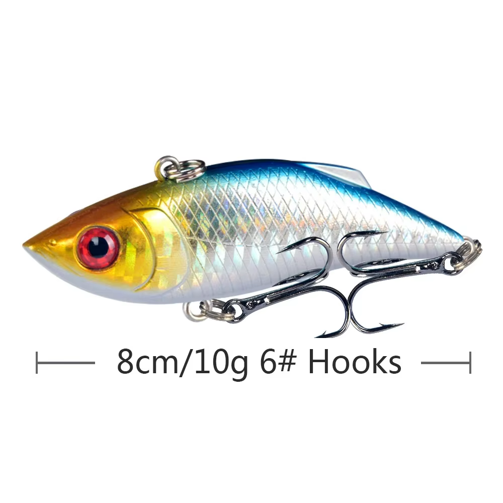 Señuelo VIB sonoro de hundimiento lento para pesca en hielo