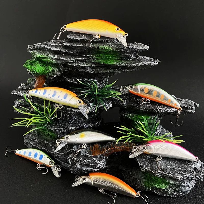 Señuelos minnow swimbait hundibles para trucha y lubina de plástico - imagen 4