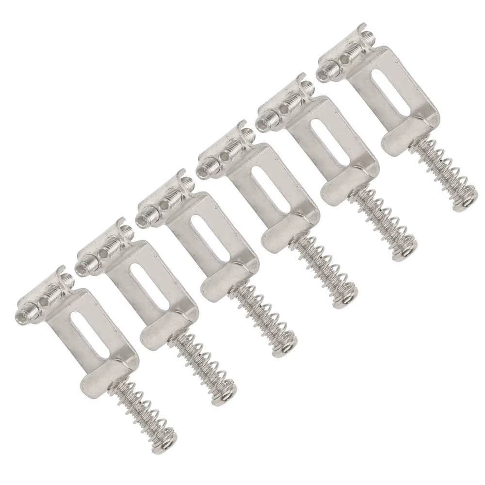 Sillines Vintage para Guitarra Eléctrica – Metal Plateado 10,5mm - imagen 5