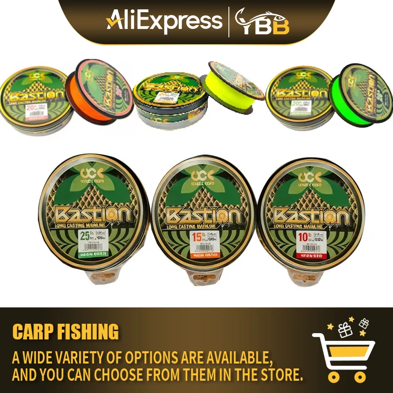 Carrete y línea de monofilamento para pesca de carpas