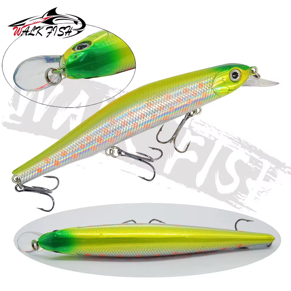 WALK FISH Minnow Jerkbait – Wobbler 125mm profundidad/media 0,5-1,5m - imagen 4