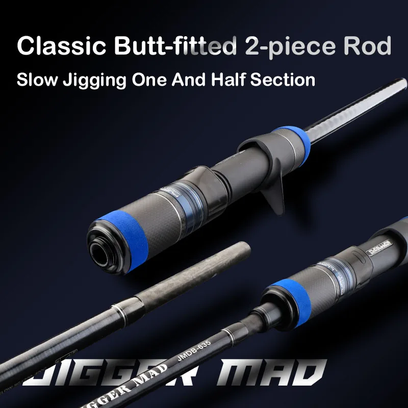 PURELURE Caña Jigging Lento 1,90 m - Punta sólida, agua salada - imagen 5