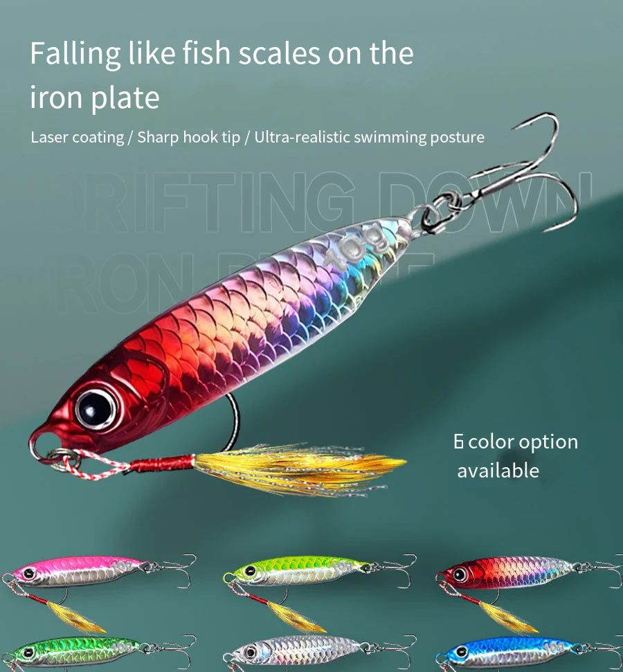 Cuchara de pesca metálica en distintos pesos