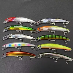 Señuelos Minnow Jerkbait láser flotantes de cristal – gran lance