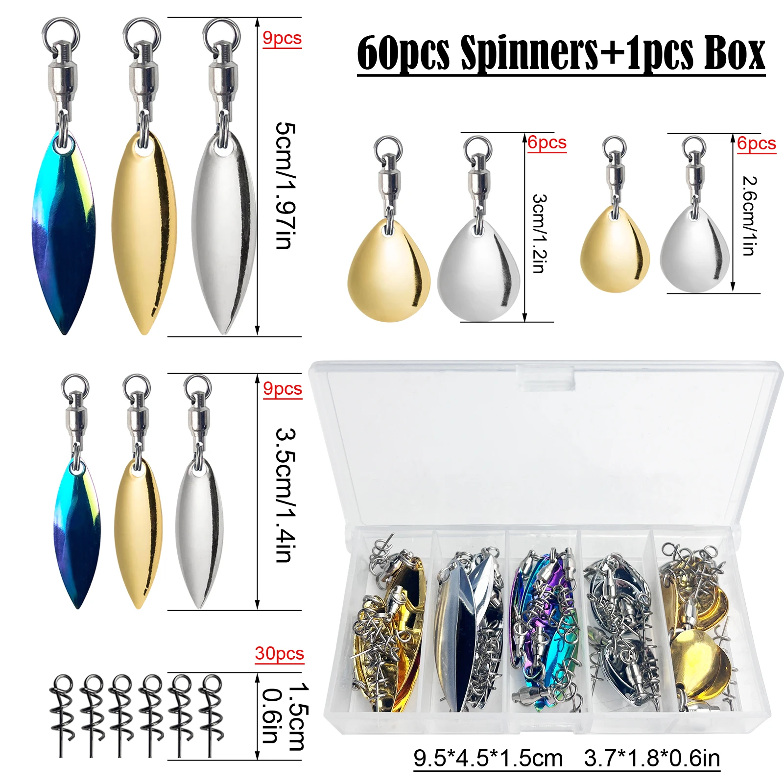 FREE FISHER Señuelos giratorios con lentejuelas metálicas DIY - imagen 3