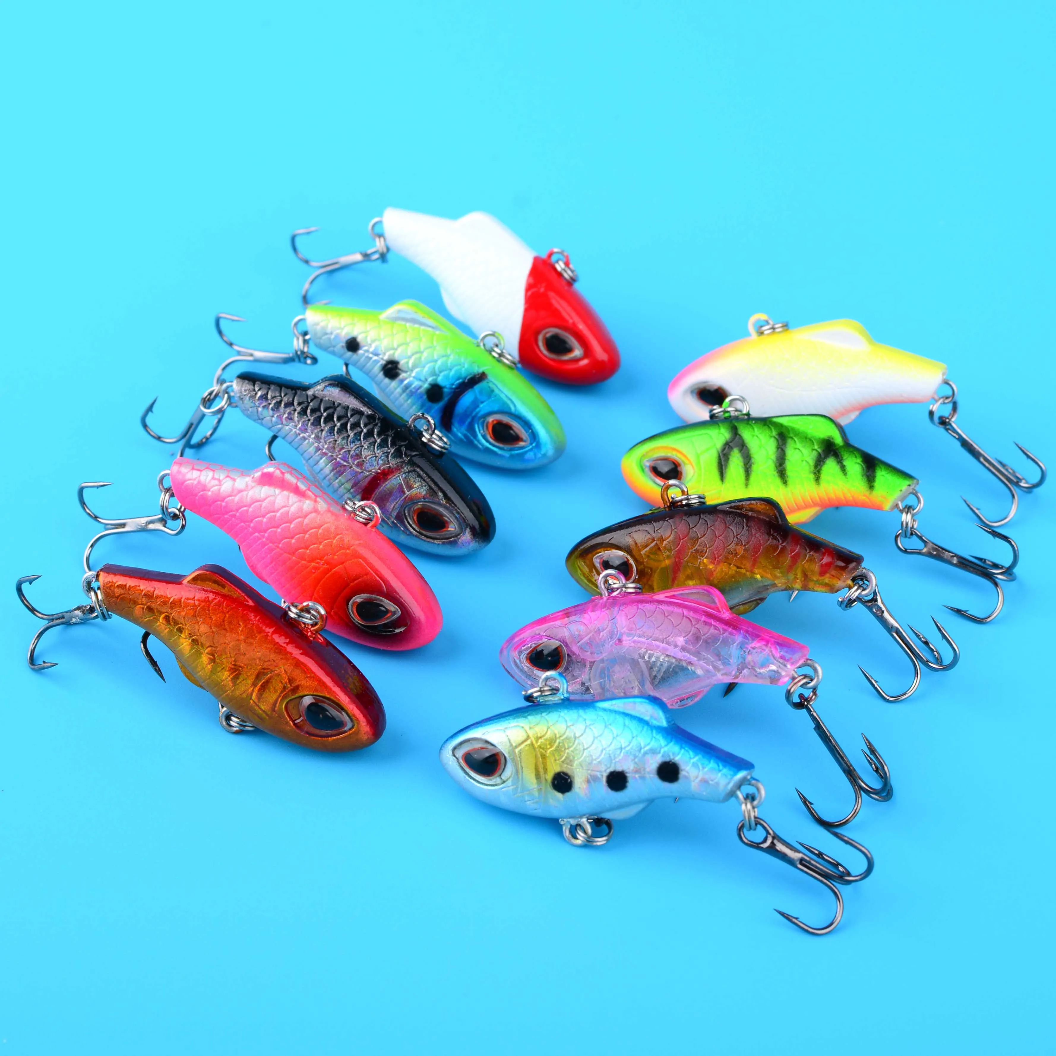 Anzuelos triples del señuelo Crankbait en detalle