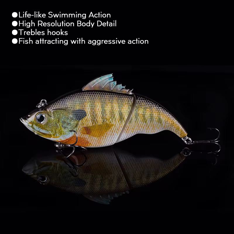 Hanlin VIB Crankbait Wobbler - Señuelo de hundimiento 11,5 cm - imagen 5