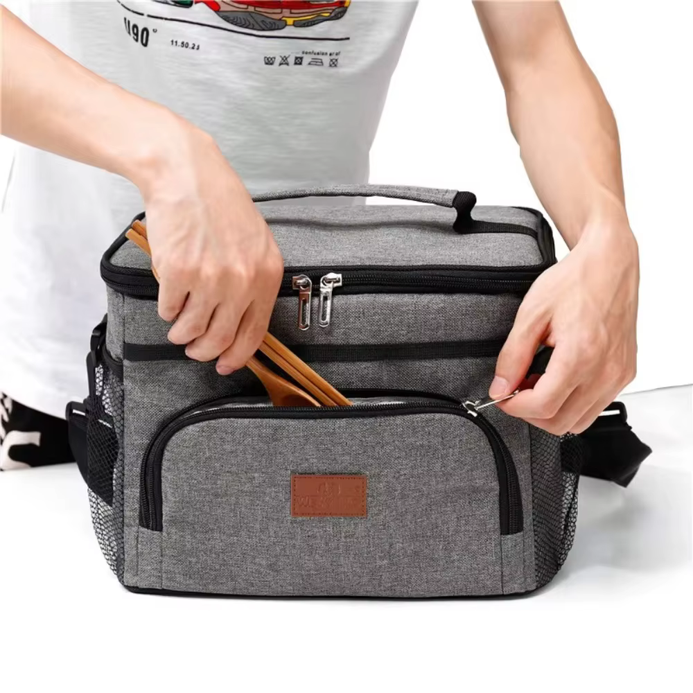 Nevera portátil doble capa impermeable asa reforzada - imagen 4