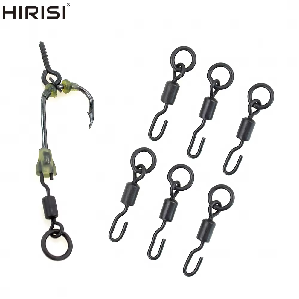 Conectores Giratorios Carpa Hirisi AE008 – Cambio Rápido y Anilla Sólida - imagen 5