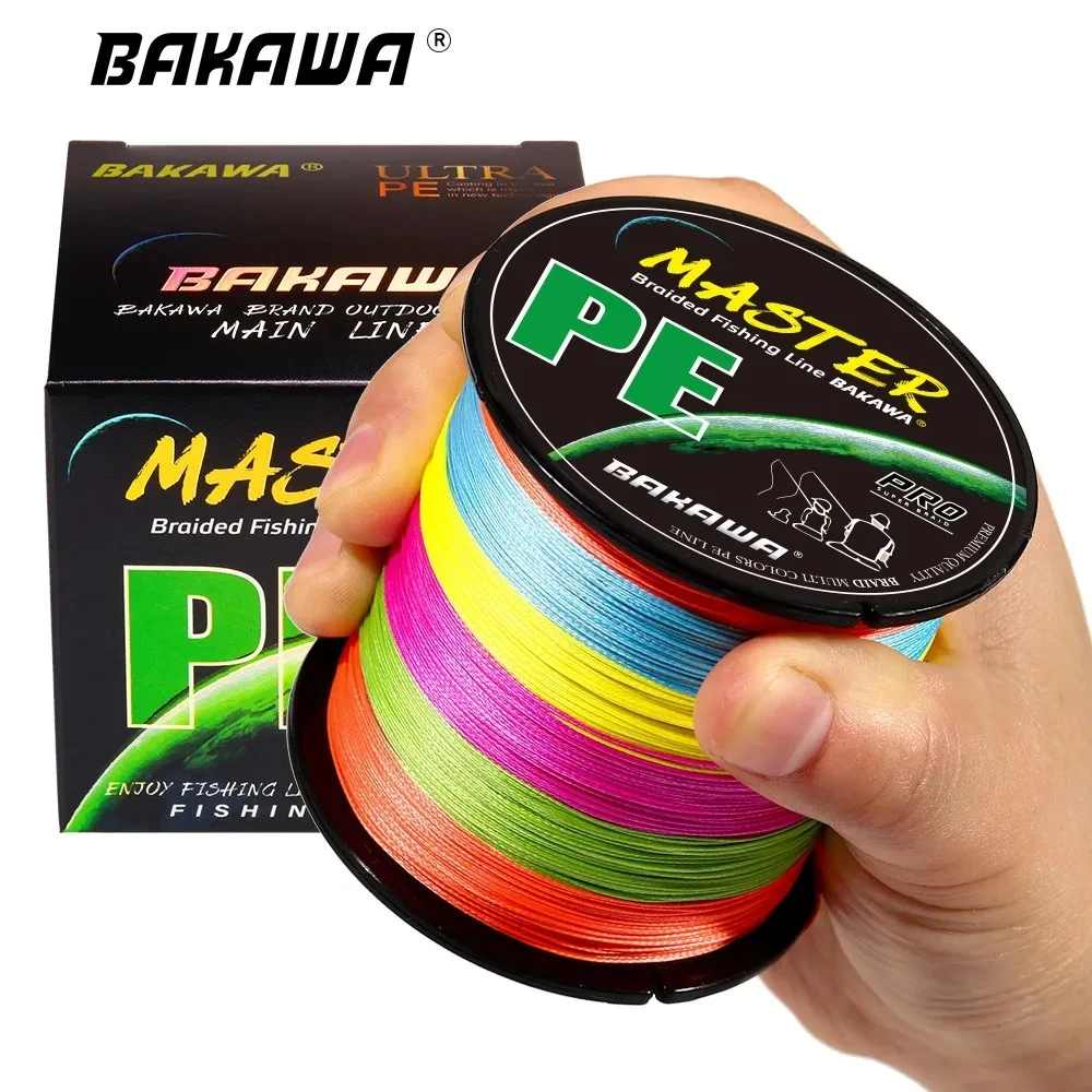 BAKAWA X4 Línea de Pesca Trenzada 4 Hebras – carpa y agua salada