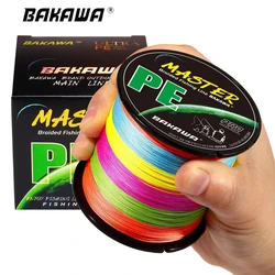 BAKAWA X4 Línea de Pesca Trenzada 4 Hebras – carpa y agua salada