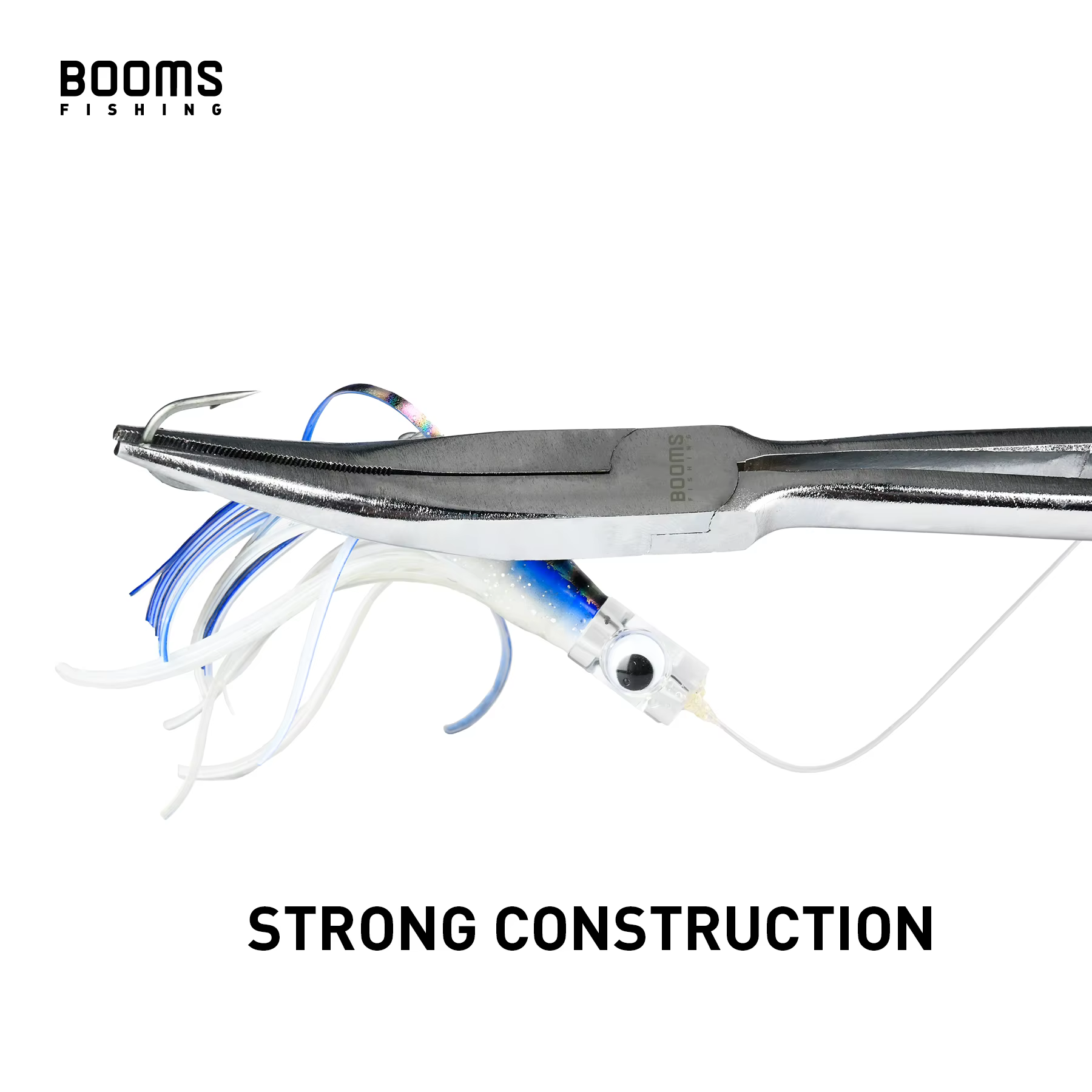 Alicates Punta Larga 11'' Booms Fishing F5 Acero Inoxidable - imagen 2