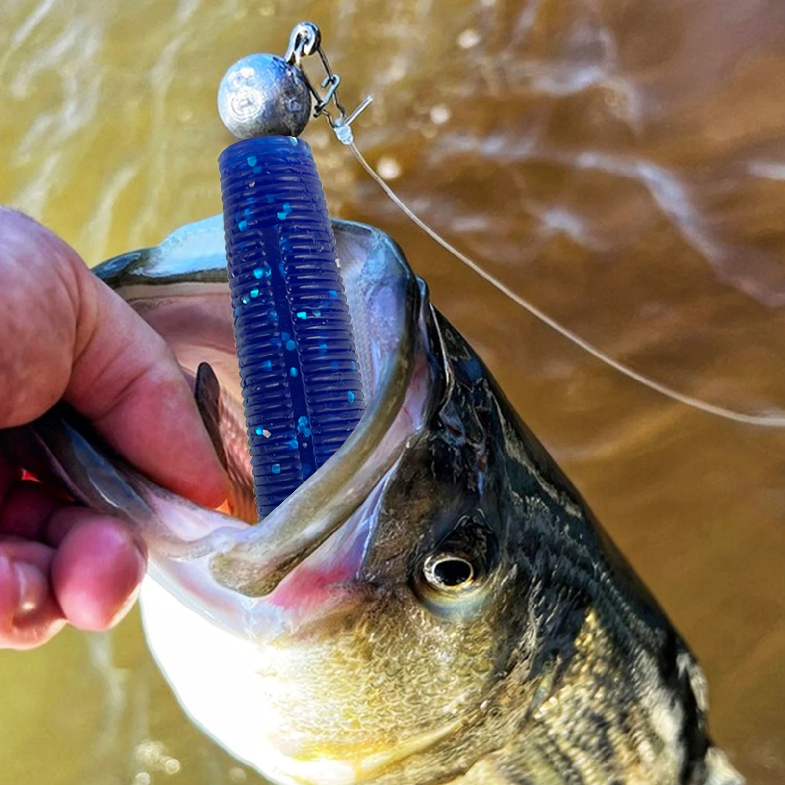 Señuelos Wacky Worms FREE FISHER para lubina, Ned Rig - imagen 5