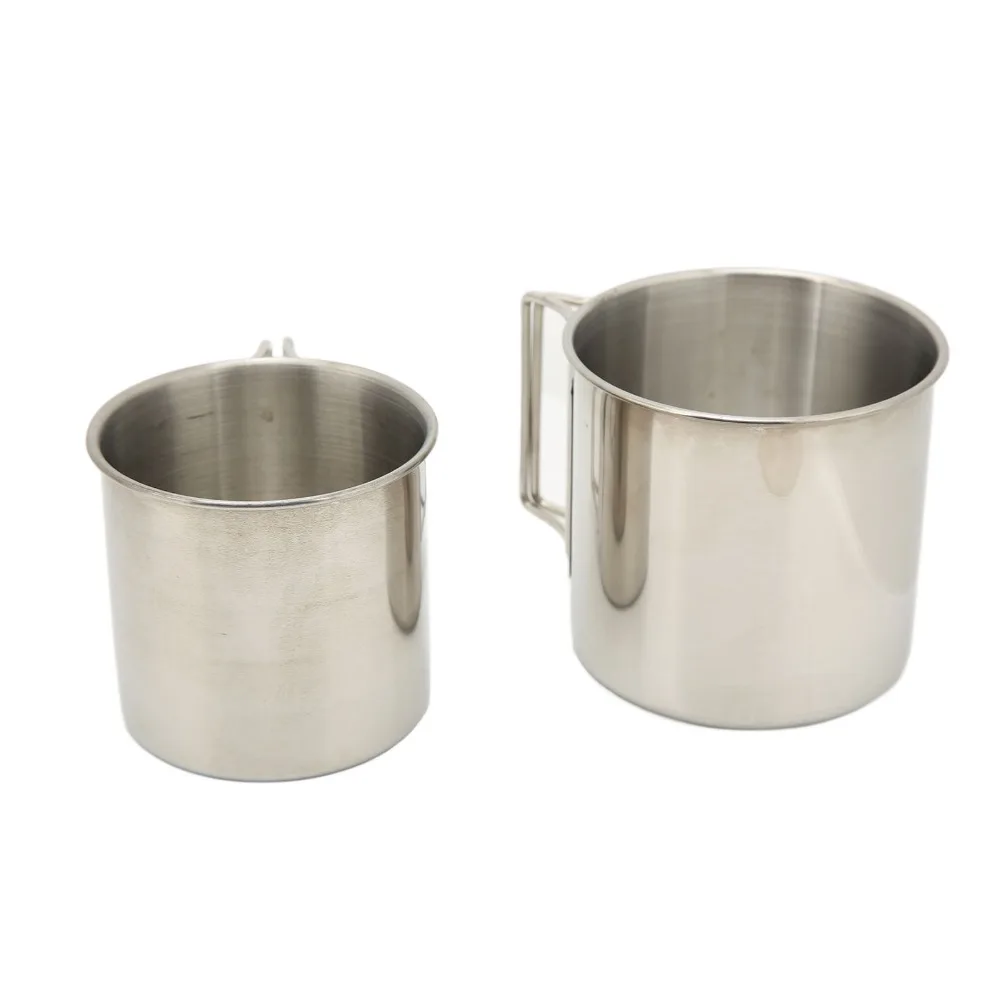 Mango plegable de las tazas de camping