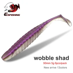 ESFISHING Wobble Shad 90mm - Señuelo de hundimiento lento para lubina
