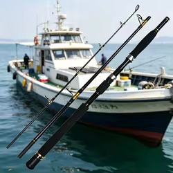 Caña slow jigging carbono súper dura portátil barco