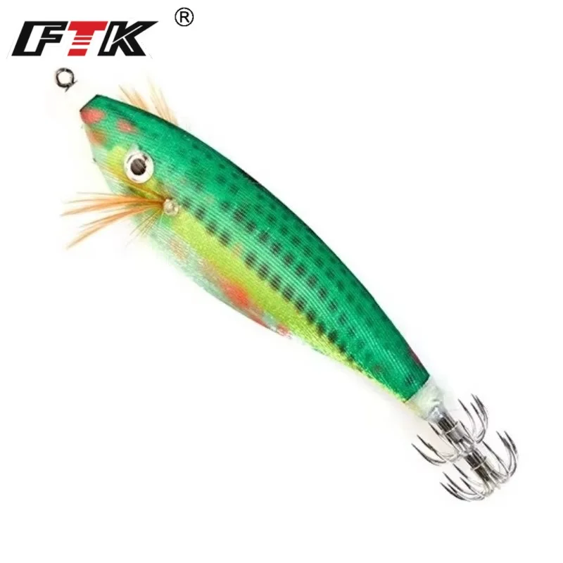 FTK Plantilla de Calamar 16g – Señuelo Luminoso para Pesca de Mar