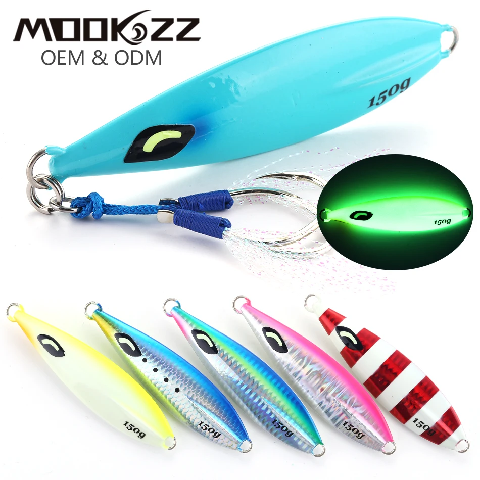 MOOKZZ Señuelo Jigging Lento Metálico – Pesca de fondo