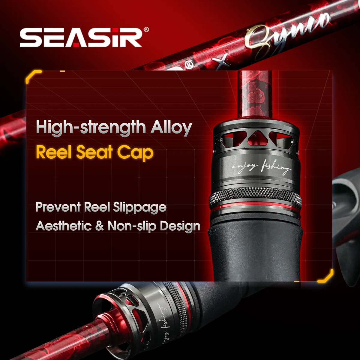 SEASIR SYNCO Caña de carbono universal para agua salada - imagen 5