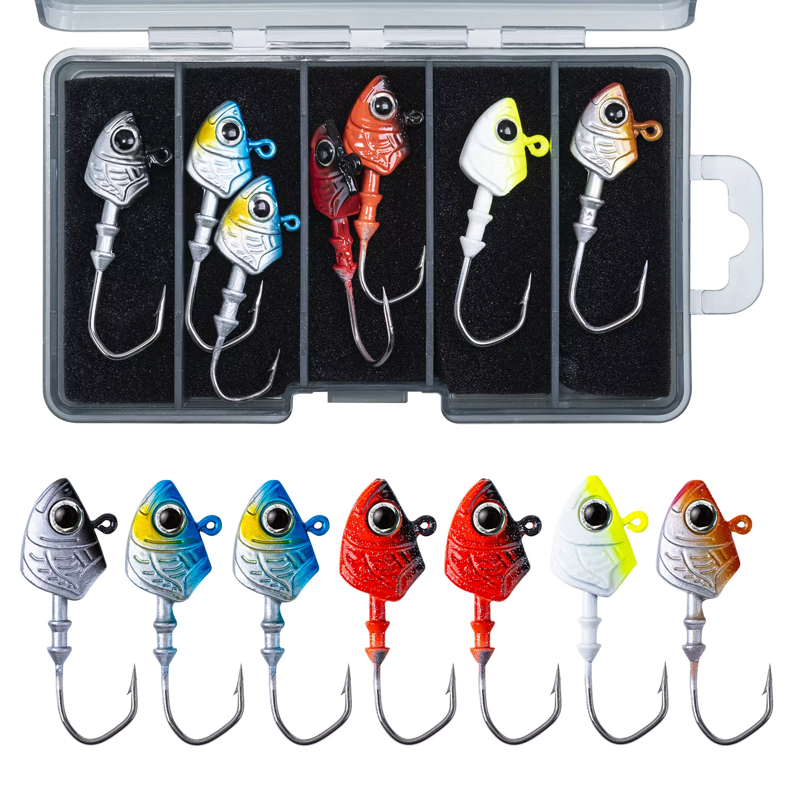 Anzuelos Jig Head Goture 3D – 7g/10g/14g para lubina