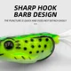 ShareShark señuelo rana topwater de vinilo con ojos 3D y anzuelos - imagen 3