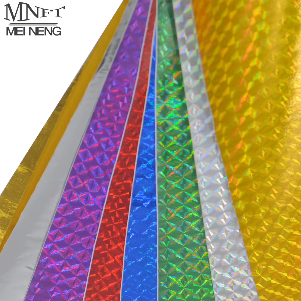 Cinta Flash holográfica 10x20cm para atado de moscas