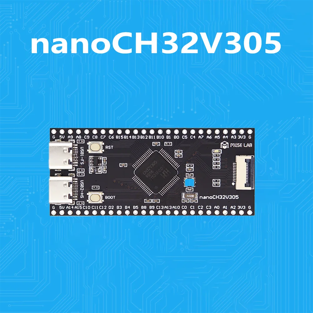 nanoCH32V305 WCH Placa de desarrollo RISC-V con USB 2.0 y SD