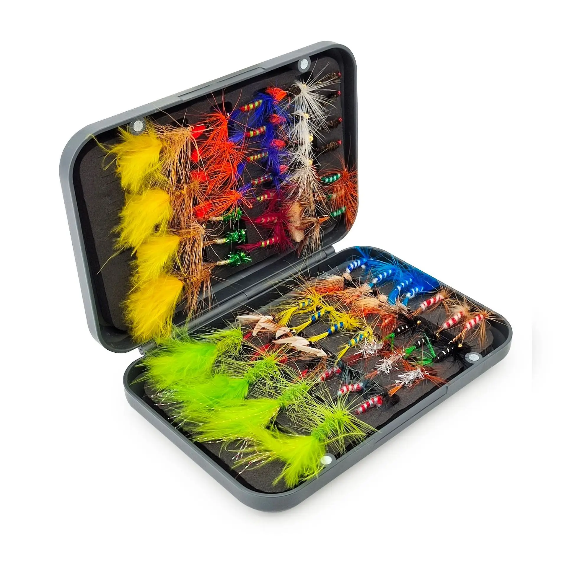 Moscas artificiales húmedas y secas para carpa y trucha – Kit - imagen 3
