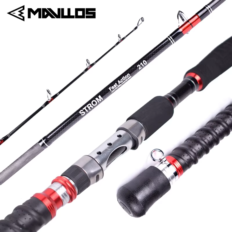 Caña Jigging Carbono Mavllos Storm MH Plegable para Atún y Mero - imagen 5
