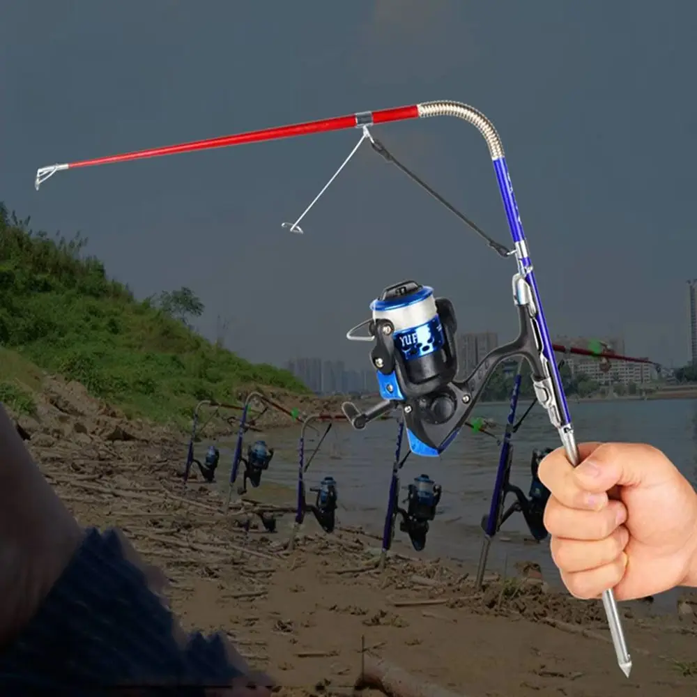 Caña y carrete automático telescópico Mini para pesca de río marino - imagen 4