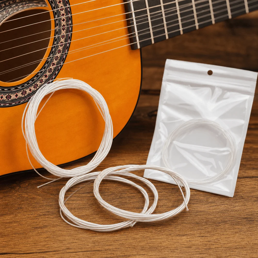 Cuerdas de Nailon súper ligera para guitarra clásica plateadas - imagen 3
