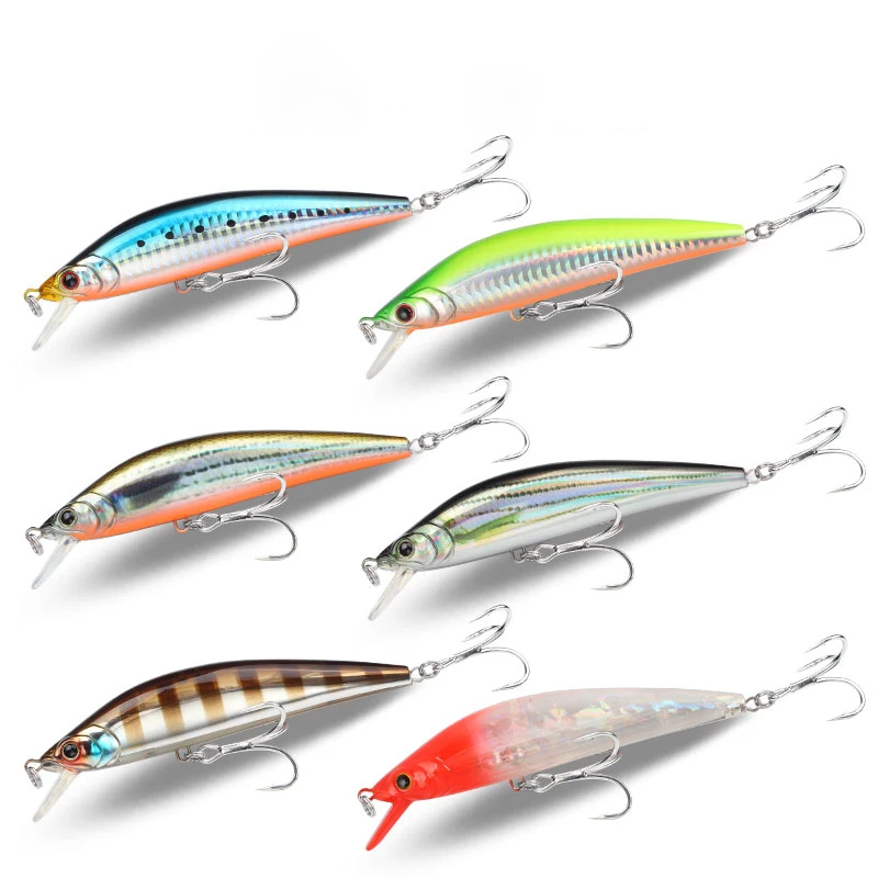 LETOYO Señuelo Minnow flotante Wobbler para lubina y lucio - imagen 4