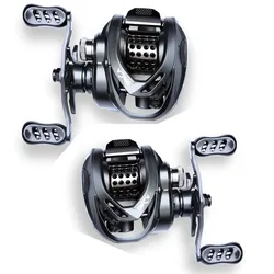 Carrete Baitcasting agua salada para pesca de cebo – fundición