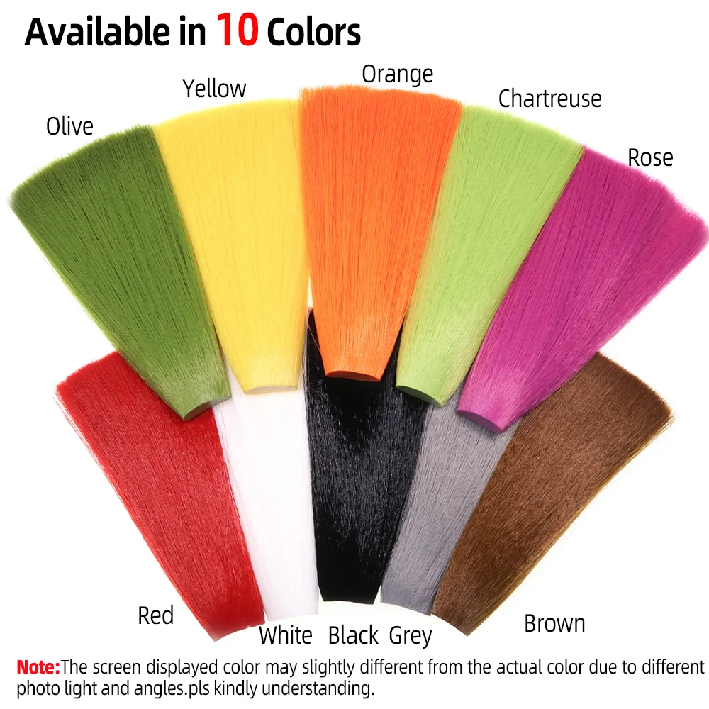 Ejemplo de mosca atada con Faux Bucktail