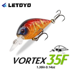LETOYO Mini Crankbait flotante – Señuelo duro para lucio y trucha
