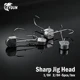 Anzuelos Jig Head LEYDUN afilados – vástago para vinilo