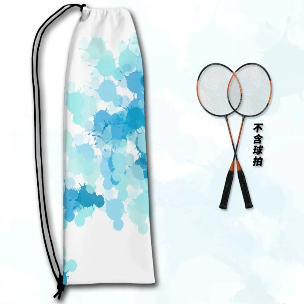 Bolsa de poliéster gran capacidad para raquetas de bádminton con cordón - imagen 4