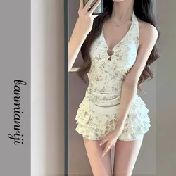 Traje de baño de cintura alta con control de abdomen, bikini