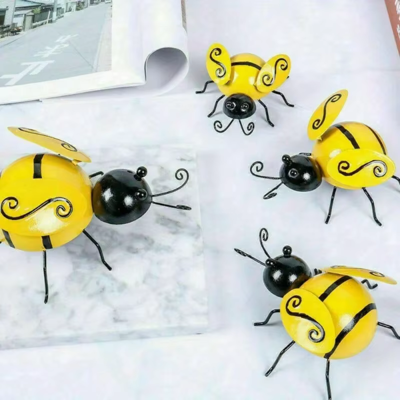 Abejas decorativas de metal para pared – Adornos vintage - imagen 5