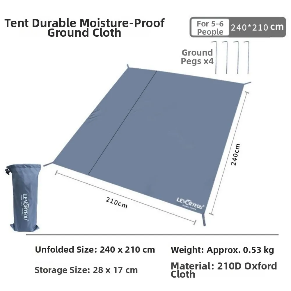 Lona impermeable ultraligera para suelo de tienda Oxford reforzada - imagen 4
